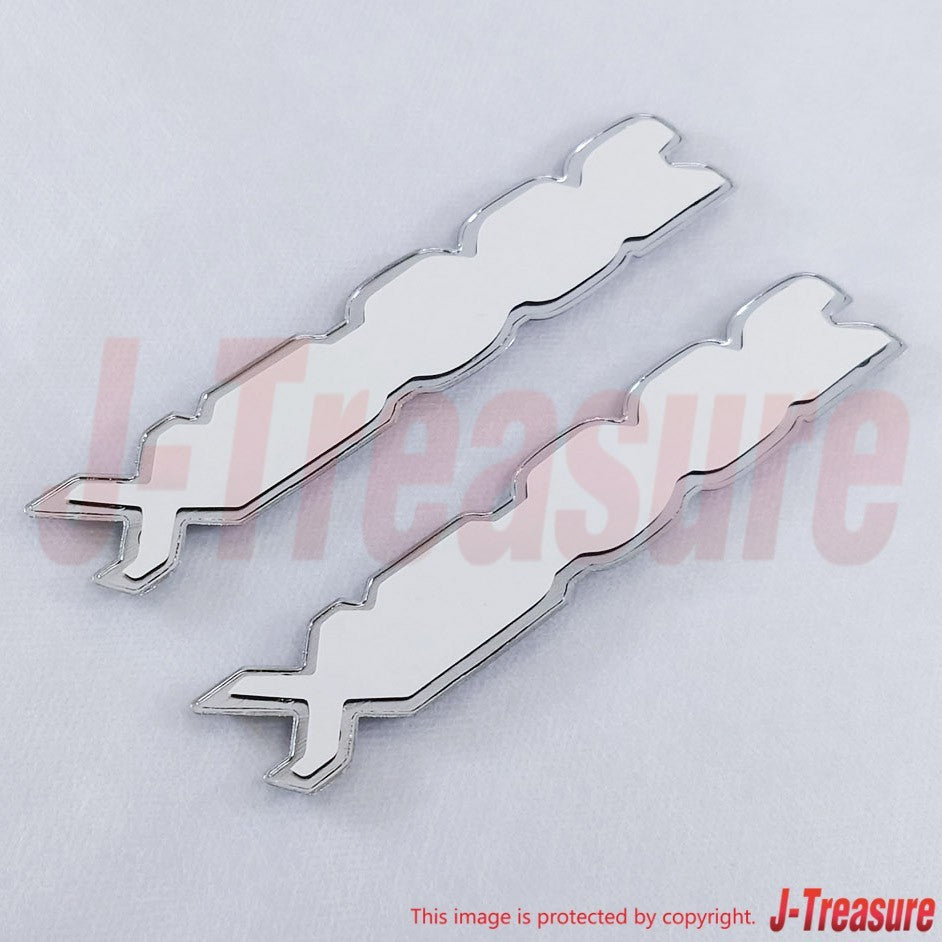 NISSAN 280ZX S130 79-83 Genuine Front Side Emblem "280ZX" 63805-P9700 x2 Set OEM