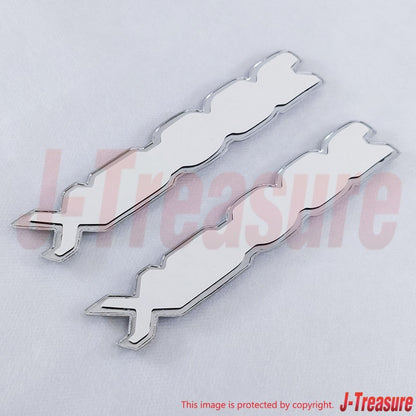 NISSAN 280ZX S130 79-83 Genuine Front Side Emblem "280ZX" 63805-P9700 x2 Set OEM