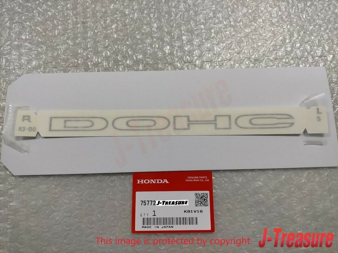 HONDA CIVIC EG6 EK4 SiR Genuine Side "DOHC" "VTEC" Sticker Decal Silver Set OEM