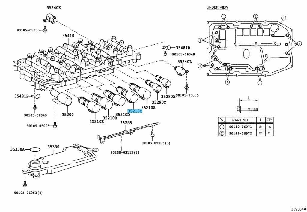 TOYOTA LEXUS Genuine Automatic Transmission Control Solenoid Valve SL1 OEM