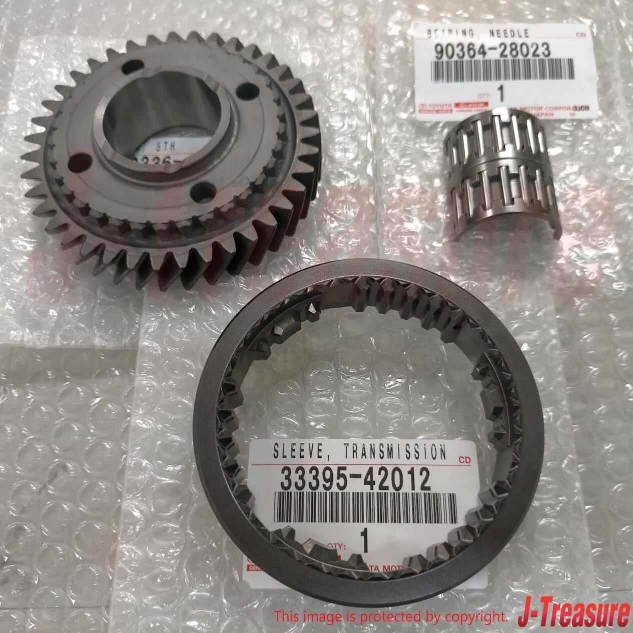 TOYOTA RAV4 ACA21L '02-03 Genuine Manual 5th Gear & Hub Sleeve & Bearing Set OEM