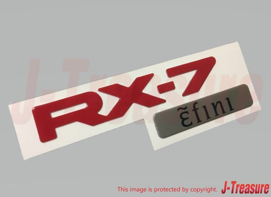 MAZDA RX-7 RX7 FD3S Genuine Efini Rear Emblem Badge RED F100-51-711B11 OEM