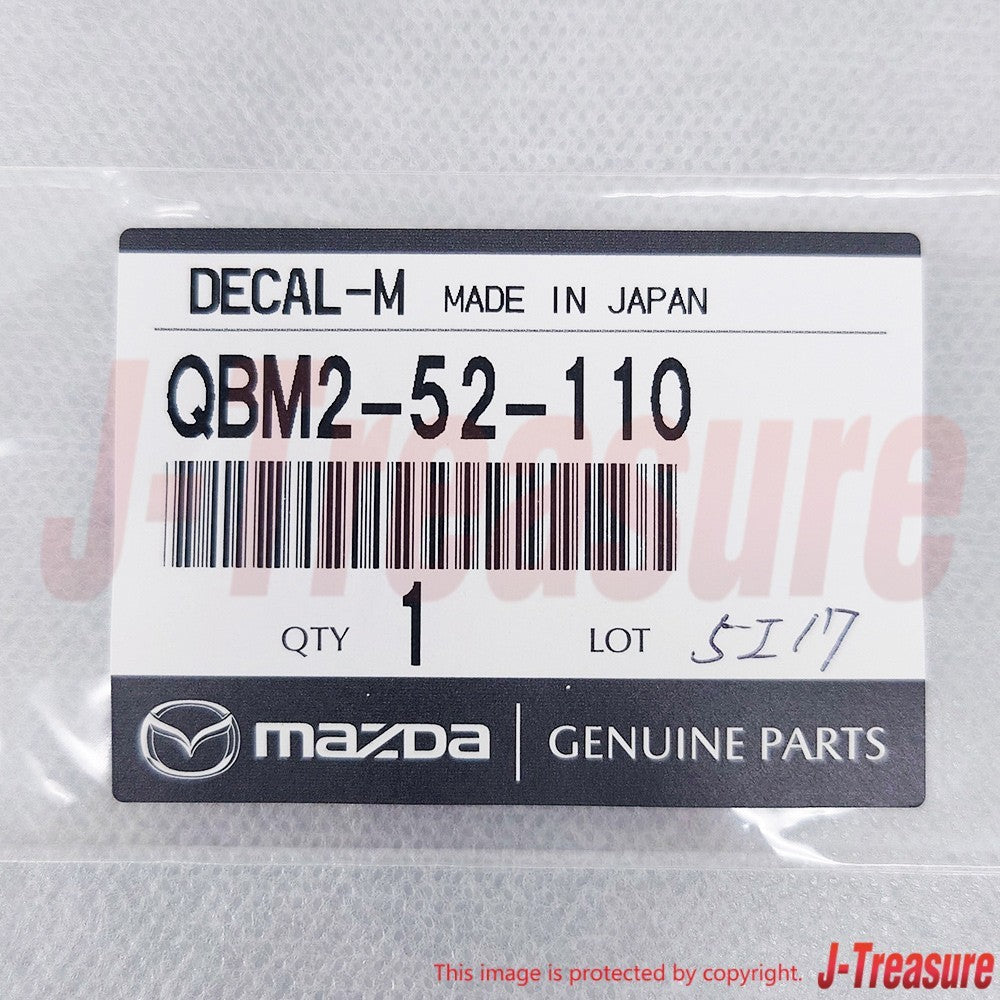 MAZDA ROADSTER ND5RC NDERC Genuine Carbon Emblem "MAZDASPEED" QBM2-52-110 OEM