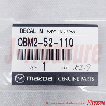 MAZDA ROADSTER ND5RC NDERC Genuine Carbon Emblem "MAZDASPEED" QBM2-52-110 OEM