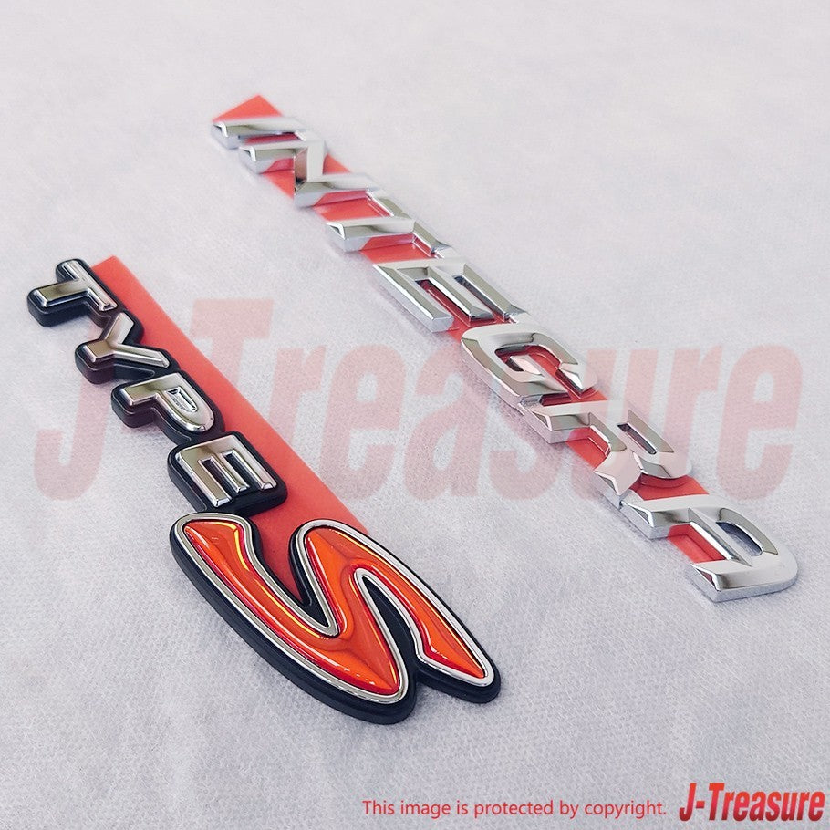 HONDA INTEGRA DC5 2001-2007 Genuine Rear Emblem "INTEGRA" & "TYPE S" Set OEM JDM