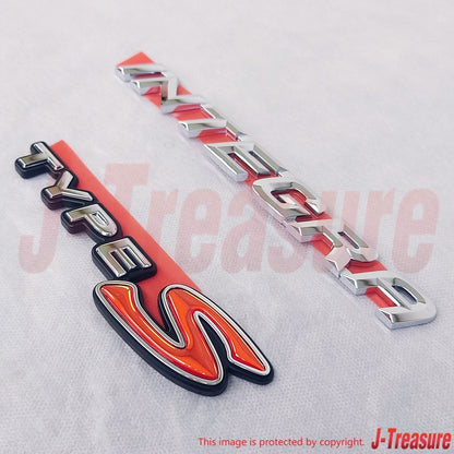 HONDA INTEGRA DC5 2001-2007 Genuine Rear Emblem "INTEGRA" & "TYPE S" Set OEM JDM