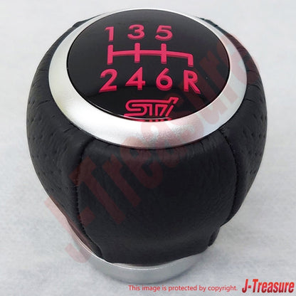 SUBARU IMPREZA WRX STI GR GV Genuine STI Shift Knob 6MT SG117AJ016 OEM