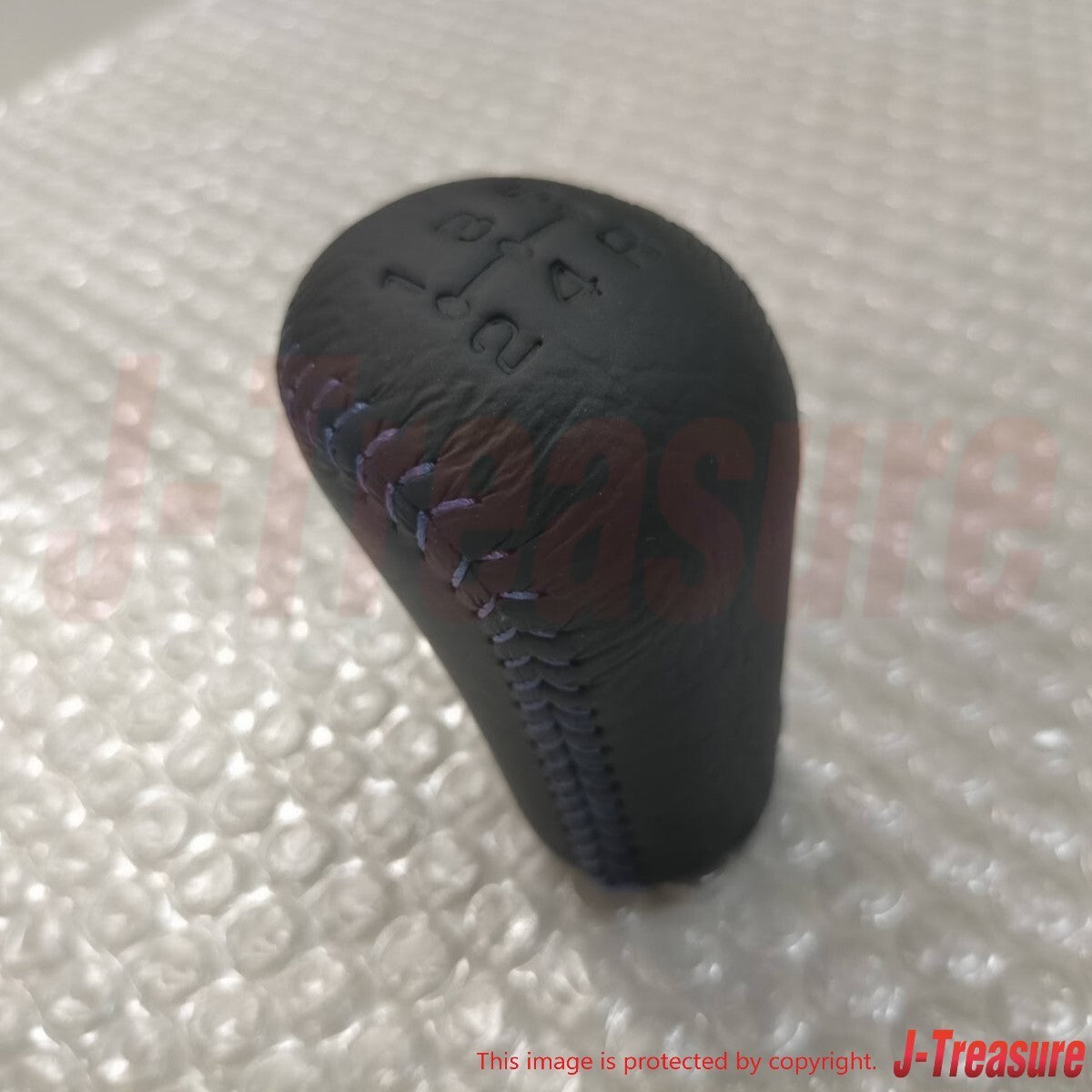 MITSUBISHI LANCER EVOLUTION 5 6 CP9A 98-01 Genuine Shift Lever Knob Blue Stitch