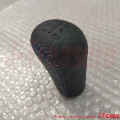 MITSUBISHI LANCER EVOLUTION 5 6 CP9A 98-01 Genuine Shift Lever Knob Blue Stitch