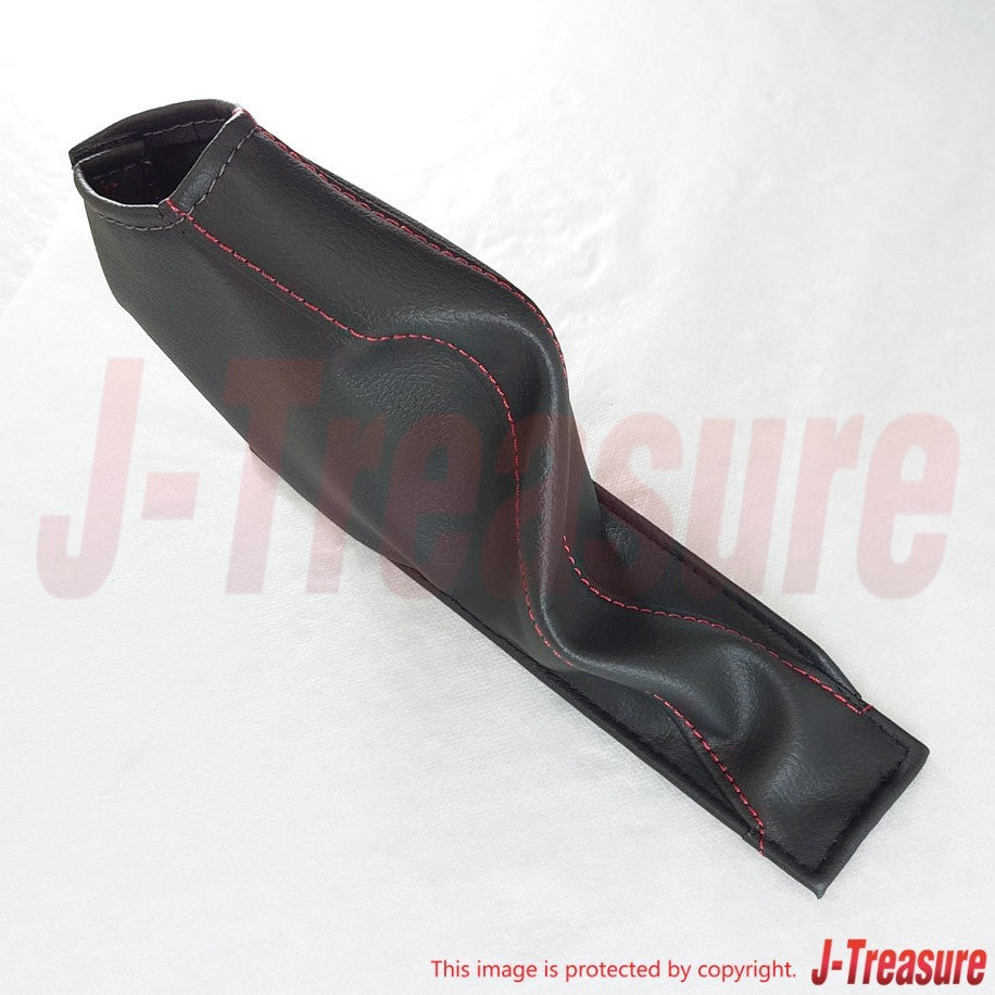NISSAN GT-R R35 NISMO Genuine Hand Side Brake Cover Boot Red Stitch Leather OEM