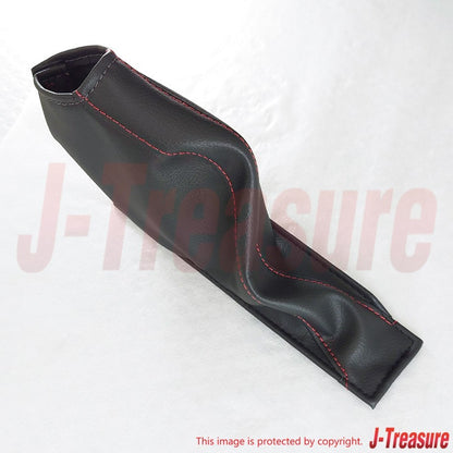 NISSAN GT-R R35 NISMO Genuine Hand Side Brake Cover Boot Red Stitch Leather OEM