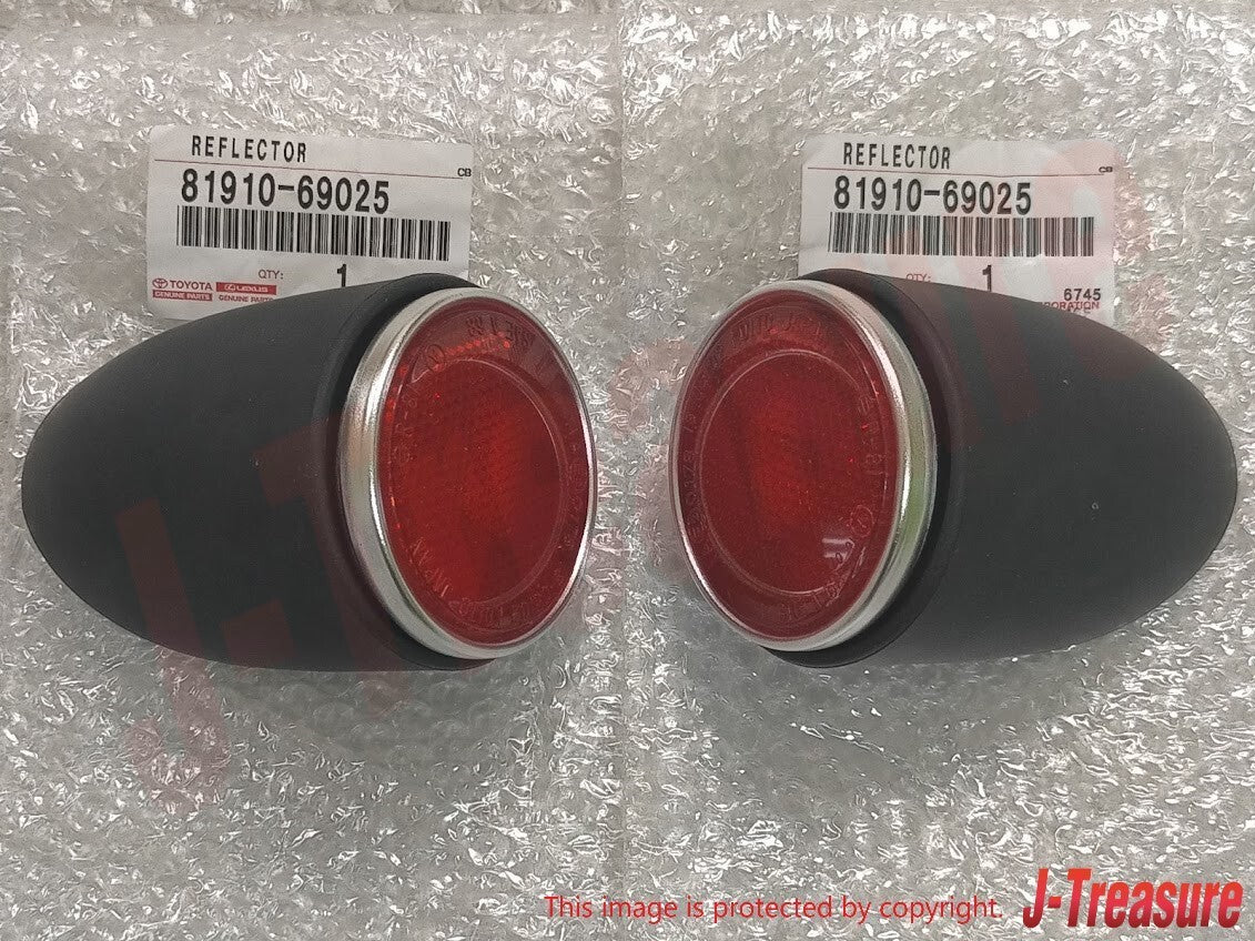 TOYOTA LAND CRUISER FJ40 BJ40 Genuine Rear Red Lens Body Reflector 2pcs Set OEM