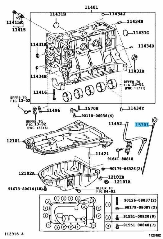 TOYOTA LAND CRUISER PRADO PICKUP Genuine Oil Level Gauge Sub-Assy 1530175011 OEM