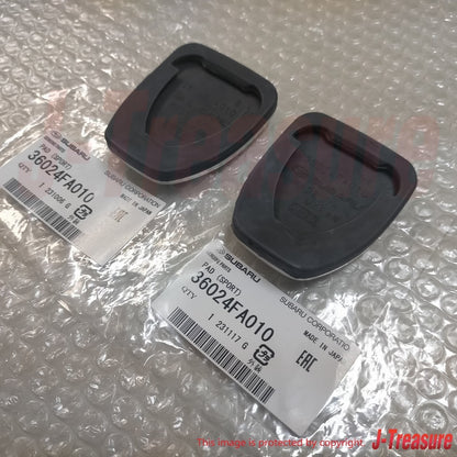 SUBARU IMPREZA WRX STI GDF 04-06 Genuine Aluminum Clutch & Brake Pedal Pad Set