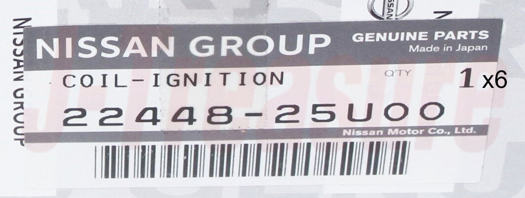 NISSAN SKYLINE BNR34 GT-R Genuine Ignition Coil Assy 22448-25U00 x6 Set OEM