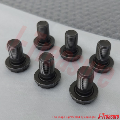 HONDA VEZEL HYBRID RU3 RU4 Genuine Flywheel Bolt 12mm 90011-PM0-000 x6 Set OEM