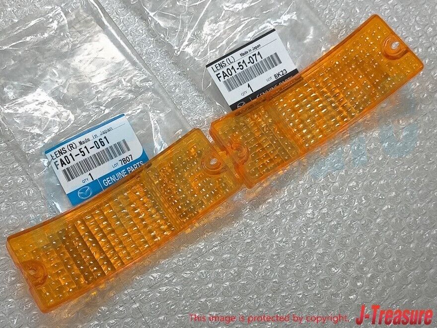 MAZDA RX-7 SA22C 81-85 Genuine Front Comb Turn Signal Lens Right & Left set OEM