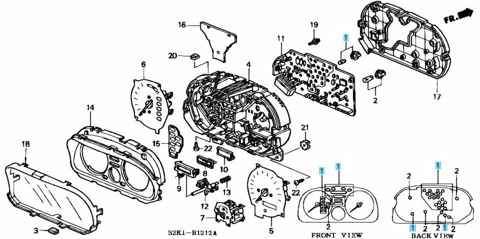 HONDA ACTY VAN HH5 HH6 Genuine Valve Socket Assy T5 1.1W 35505-S2R-003 x6 set