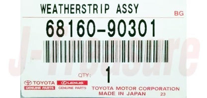 TOYOTA LAND CRUISER FJ40 '81-83 Genuine Fr/Door Glass Weatherstrip Inner RH W/VW