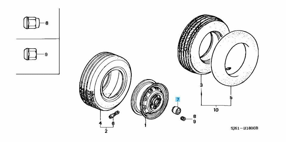 HONDA ACTY TRUCK 89-99 HA3 HA4 Genuine Wheel Center Hub Cap 44732-SJ6-000 x4 set