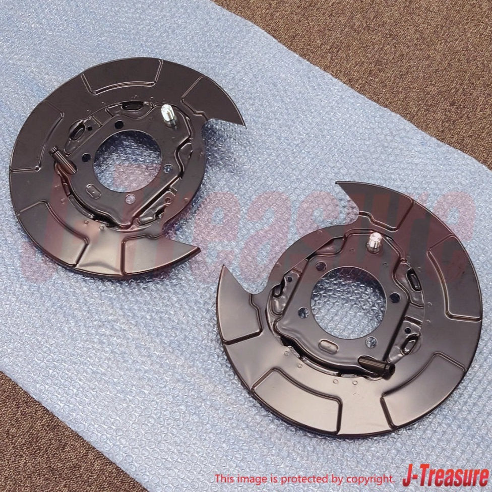 MITSUBISHI LANCER CY4A '09-15 Genuine Rear Brake Backing Plate RH & LH Set OEM