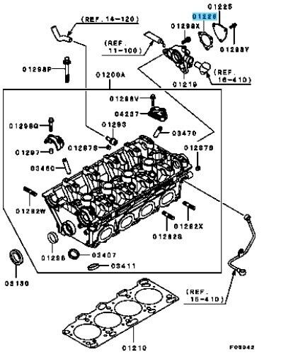 MITSUBISHI LANCER Evo9 CT9A 03-06 Genuine Camshaft Position Sensor Cover Gasket