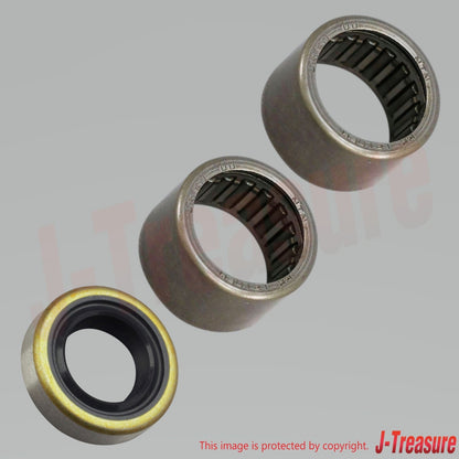 KAWASAKI NINJA ZX-6 ZX600# '90-02 Genuine Needle Bearing(x2) & Oil Seal Set OEM