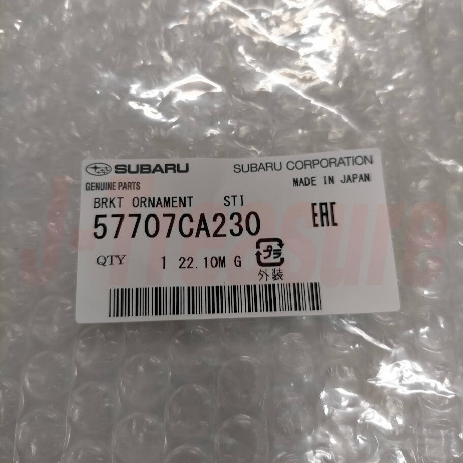 SUBARU BRZ ZC6 16-21 Genuine Front STi Emblem & Bracket & Screw 3 Piece Set OEM