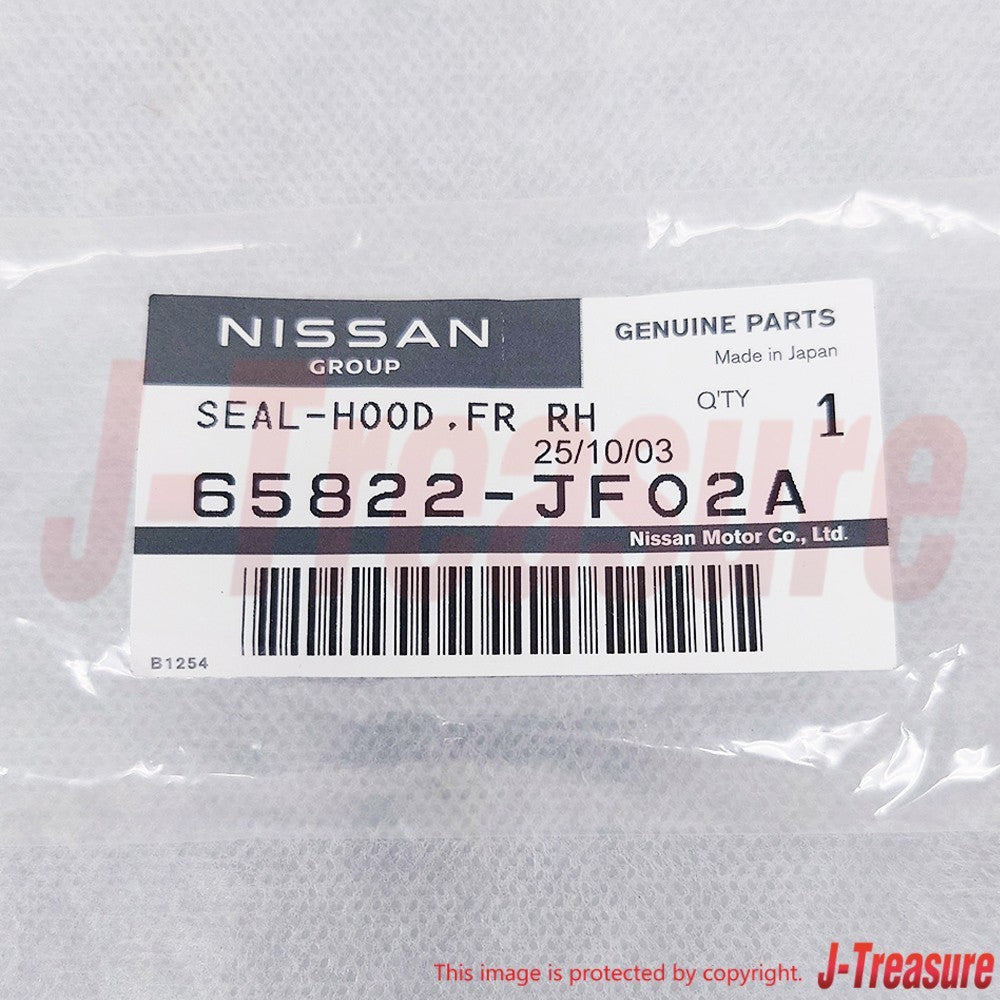 NISSAN GT-R R35 2009-2021 Genuine Hood Bumper & Hood Front Seal RH LH Set OEM