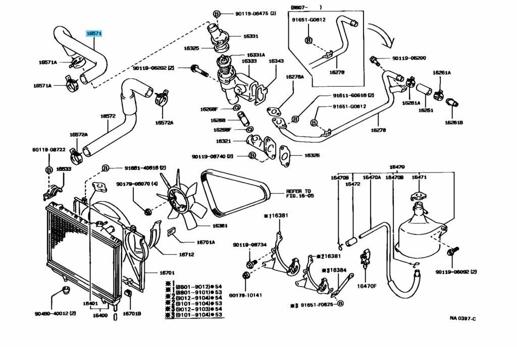 TOYOTA SUPRA GA70 1986-1993 Genuine Radiator Inlet Hose 16571-70140 OEM RHD