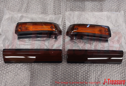 TOYOTA TRUENO AE86 Genuine F/Fender Turn Signal Lens & H/Light Garnish RH LH Set