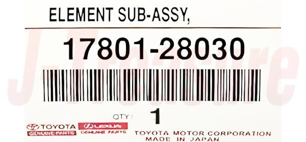 TOYOTA CAMRY ACV40 ASV50 07-17 Genuine Engine Air Filter Element 17801-28030 OEM