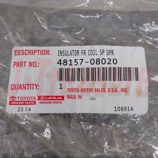 TOYOTA SIENNA GSL30 11-20 Genuine Front Coil Spring Insulator Upper RH & LH Set