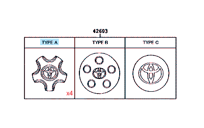 TOYOTA LEXUS LS430 LS400 CELSIOR UCF30 UCF31 Genuine Wheel Center Hub Cap x4 Set