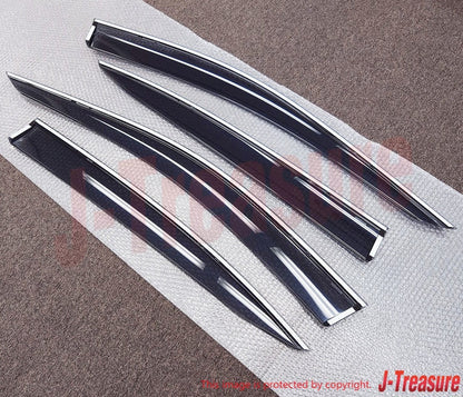 HONDA LEGEND ACURA RLX KC2 Genuine Door Visor RH & LH Front & Rear 4pcs Set OEM