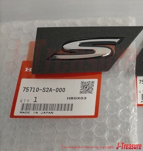 HONDA S2000 AP1 AP2 Genuine Fender Side "S2000" Chrome Emblem Badge RH & LH OEM