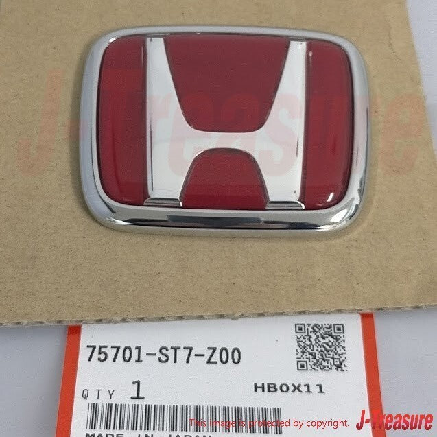 HONDA INTEGRA TYPE-R DC2 DB8 1997-2001 Genuine Rear Red Emblem 75701-ST7-Z00 OEM