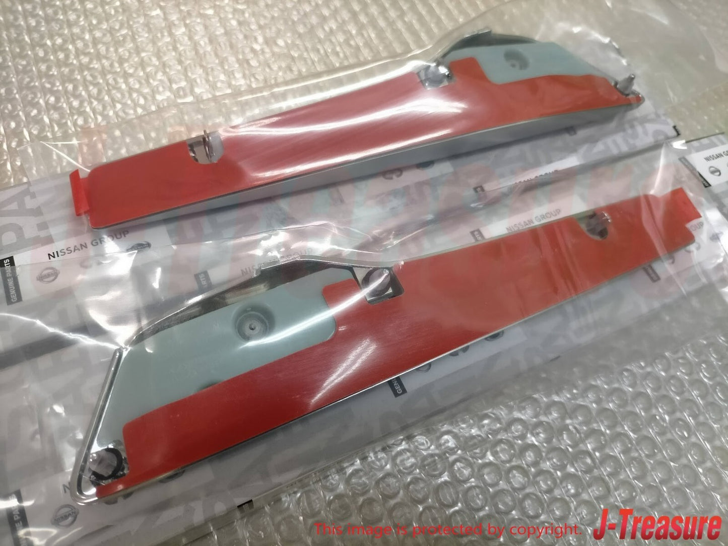 NISSAN GT-R R35 13-21 Genuine Emblem Finisher Front Fender Right & Left Set OEM