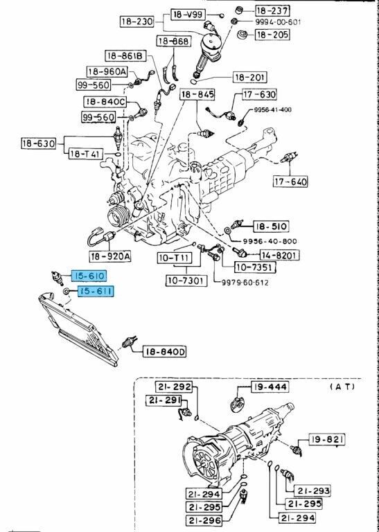 MAZDA RX-7 FC3S 1986-1992 Genuine Coolant Water Level Sensor & Gasket Set OEM