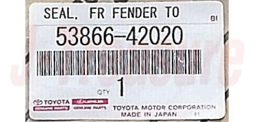TOYOTA RAV4 ALA40 13-18 Genuine Front Fender To Cowl Side Seal RH 53866-42020