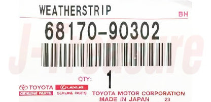 TOYOTA LAND CRUISER FJ40 '81-83 Genuine Fr/Door Glass Weatherstrip Inner LH W/VW