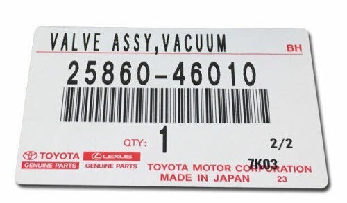 TOYOTA CAMRY GSV70L 18-22 Genuine Vacuum Switching Valve No1 25860-46010 OEM