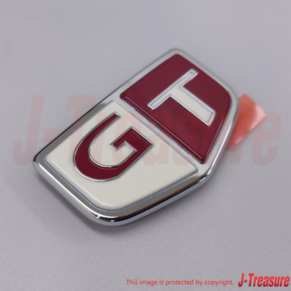 NISSAN SKYLINE R33 93-98 Genuine Front Fender Emblem Red "GT" 63896-15U00 x2 Set