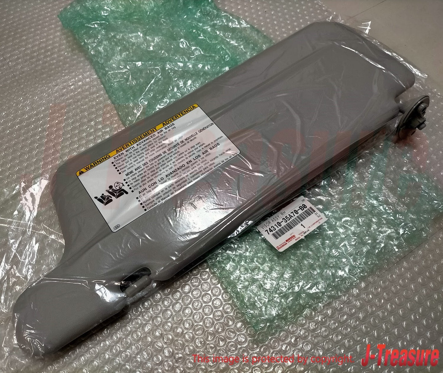 TOYOTA FJ CRUISER GSJ10 07-14 Genuine Front Sun Visor Assy RH 74310-35A70-B0 OEM