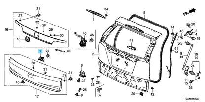 HONDA CR-V RM1 2012-2016 Genuine Tailgate Opener Switch 74810-T0A-A02 OEM