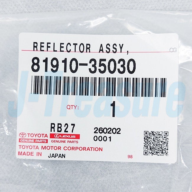 TOYOTA HILUX LN110L '89-97(EUR) Genuine Reflex Reflector Assy RH & LH Set OEM