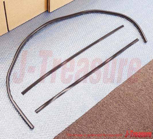 TOYOTA LAND CRUISER UZJ100 '98-07 Genuine Windshield O/S Upr & Side Moulding Set