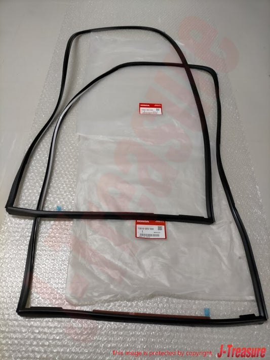HONDA CIVIC EG 3D 92-95 Genuine Rear Quarter Glass Window Molding Seal  Set OEM