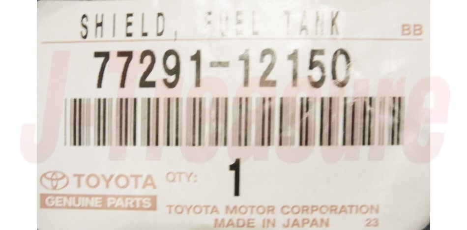 TOYOTA COROLLA ZZE130 04-08 Genuine Fuel Tank Filler Pipe Shield 77291-12150 OEM