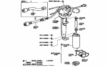 TOYOTA LEVIN TRUENO AE86 84-87 Genuine Fuel Pump Bracket  In-Tank 2320616170 OEM